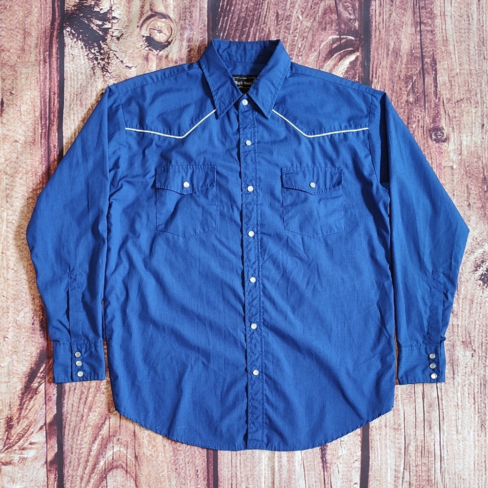 Vtg High Noon Mens Western Shirt Excellent Condition